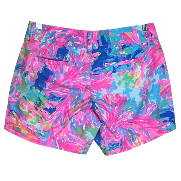 Lilly Pulitzer Cotton Callahan Short Palm Beach Coral Size 00 EUC - Picture 5 of 11